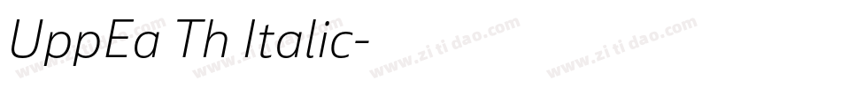 UppEa Th Italic字体转换
